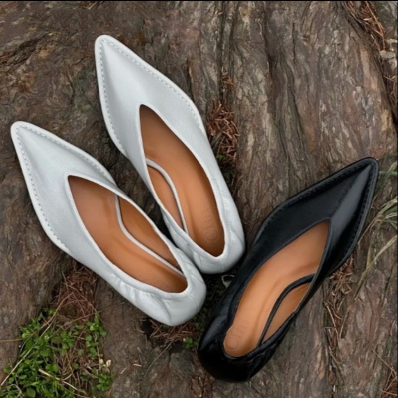 Women'S Fashion Shoes - 2025 ใหม่ Pointed Toe รองเท้าเดี่ยวผู้หญิงฤดูร้อนใหม่ตื้น SLIP-ON