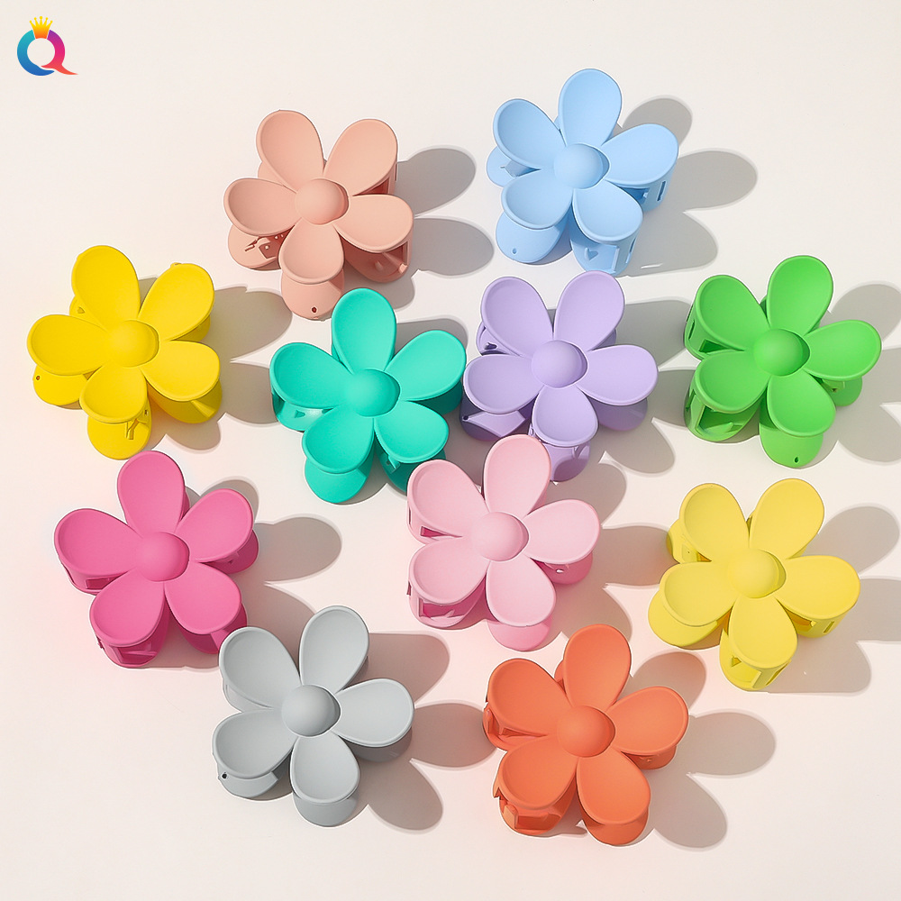 Women'S Fashion Korea - กิ๊บติดผมรูปดอกไม้เกาหลีขนาด 7 ซม. สำหรับผู้หญิง สีลูกกวาด กิ๊บหนีบผมทรงปู