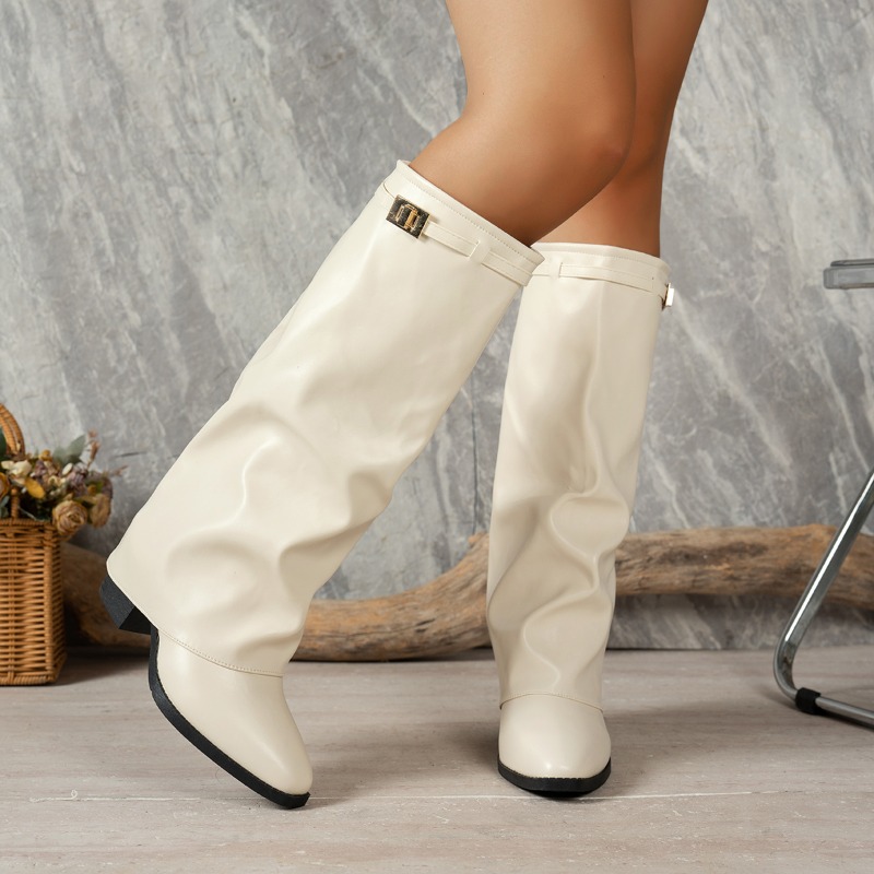 รองเท้าบูทผู้หญิงทรงสูงถึงเข่า - Women'S Fashion Knee High Boots บทวิจารณ์และราคา