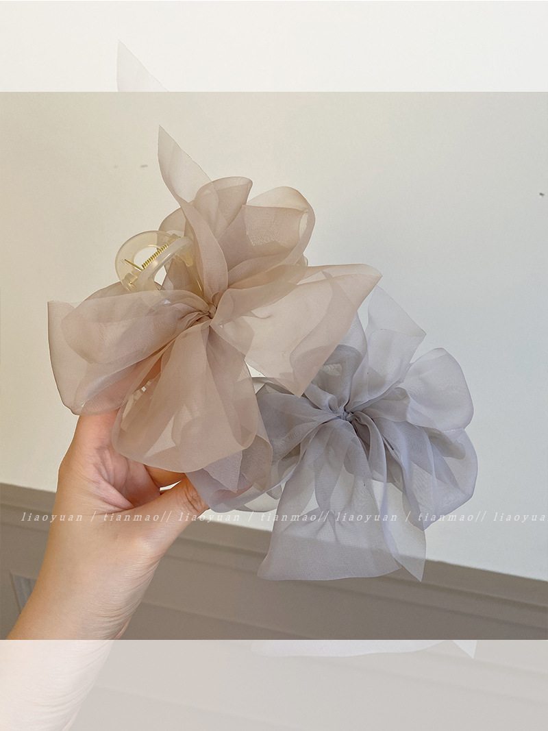 กิ๊บหนีบผมโบว์ใหญ่ผ้าทูลสไตล์เ - Women'S Fashion Korea บทวิจารณ์และราคา