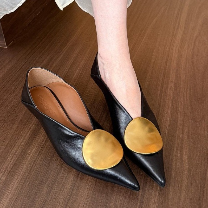 รองเท้าส้นแบนแบบสวมหัวแหลมสำหร - Women'S Fashion Shoes บทวิจารณ์และราคา