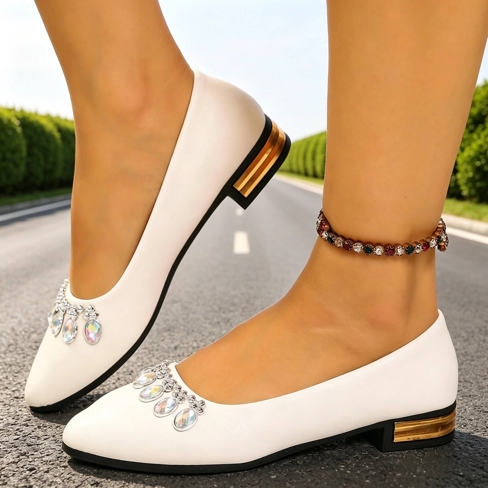 รองเท้าส้นแบนสำหรับผู้หญิง หัว - Women'S Fashion Shoes บทวิจารณ์และราคา